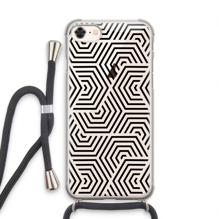 Magic pattern: iPhone 8 Transparant Hoesje met koord
