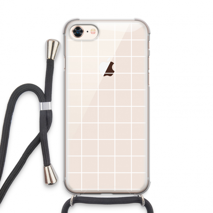 Rooster 2: iPhone 8 Transparant Hoesje met koord