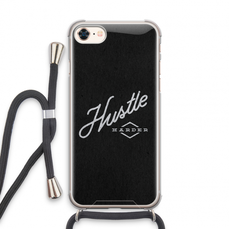 Hustle: iPhone 8 Transparant Hoesje met koord