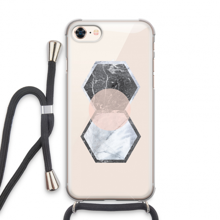 Creatieve toets: iPhone 8 Transparant Hoesje met koord