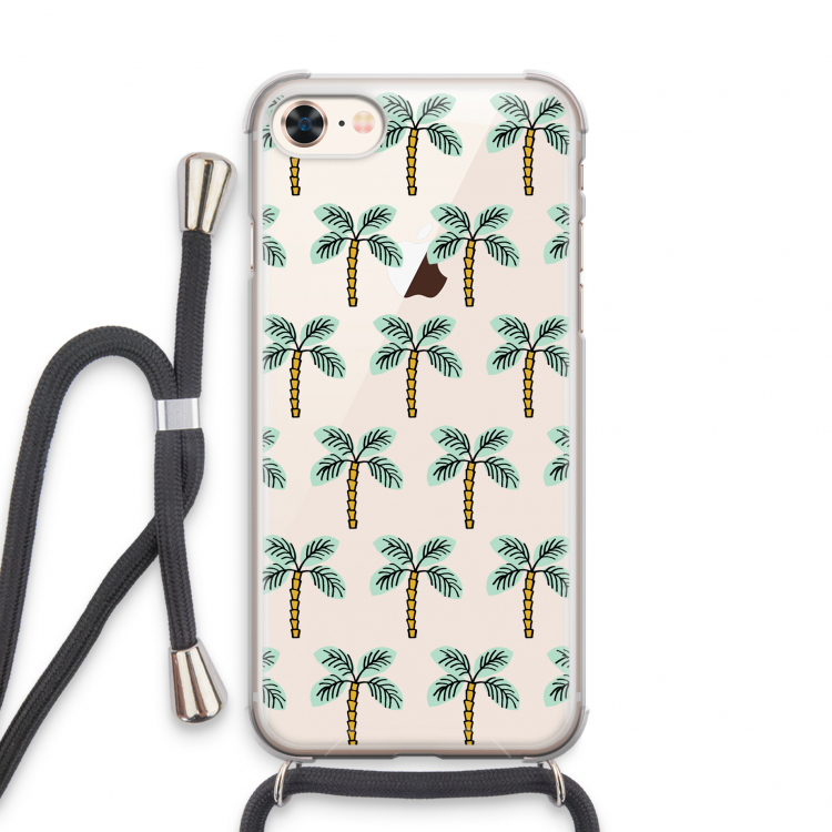 Paradise: iPhone 8 Transparant Hoesje met koord