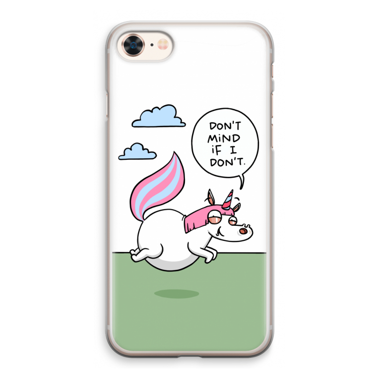 Unicorn: iPhone 8 Transparant Hoesje