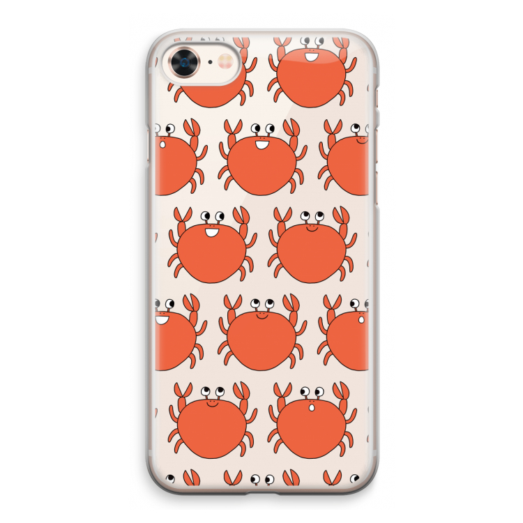 Krab: iPhone 8 Transparant Hoesje