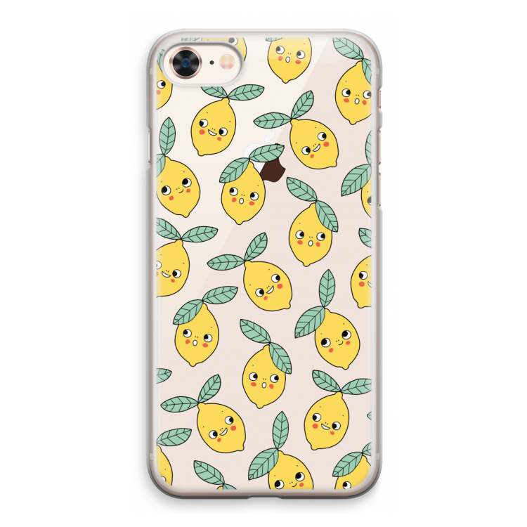 Citroenen: iPhone 8 Transparant Hoesje