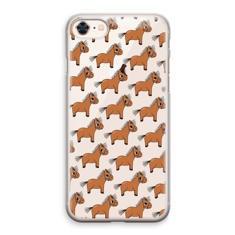 Pony: iPhone 8 Transparant Hoesje
