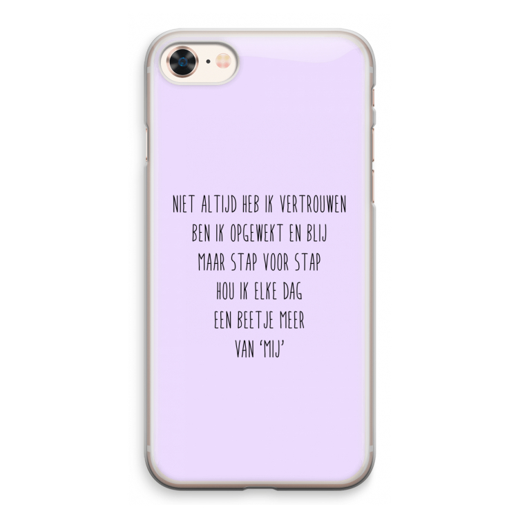 Zelfvertrouwen: iPhone 8 Transparant Hoesje