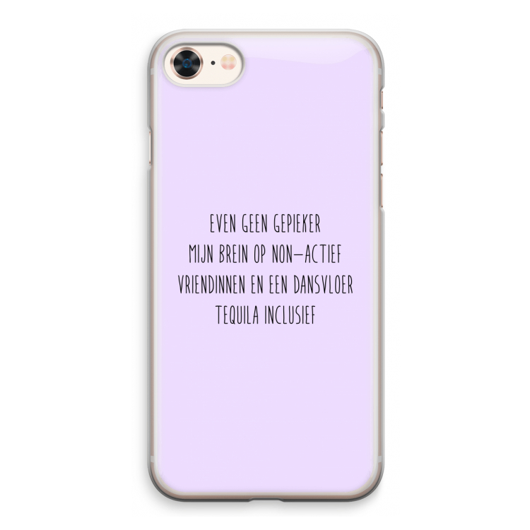 Tequila: iPhone 8 Transparant Hoesje