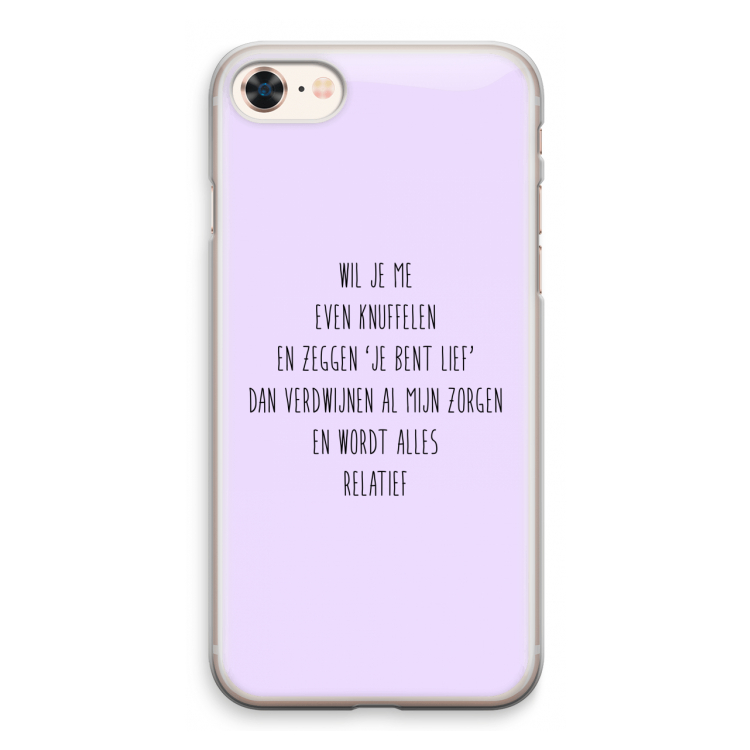 Relatief: iPhone 8 Transparant Hoesje