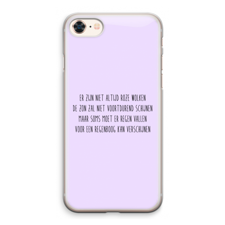 Regenboog: iPhone 8 Transparant Hoesje