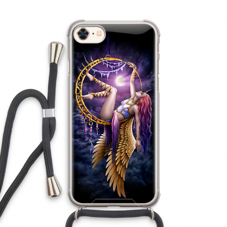 Aerial Angel: iPhone 8 Transparant Hoesje met koord