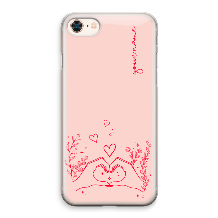 Love is in the air: iPhone 8 Transparant Hoesje