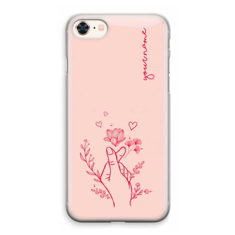 Giving Flowers: iPhone 8 Transparant Hoesje