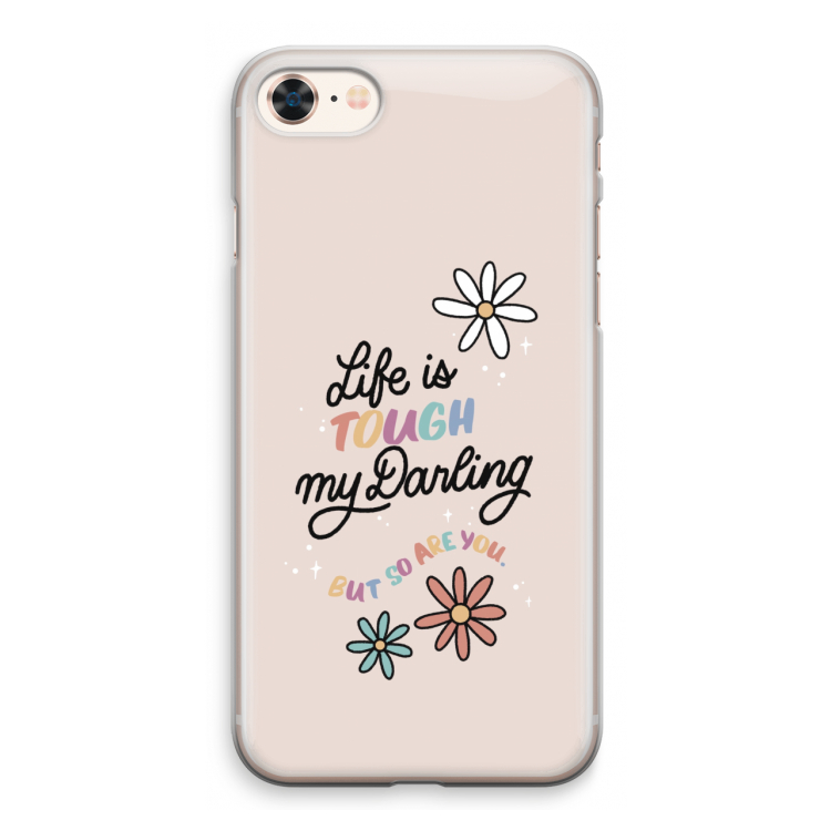 Tough Life: iPhone 8 Transparant Hoesje