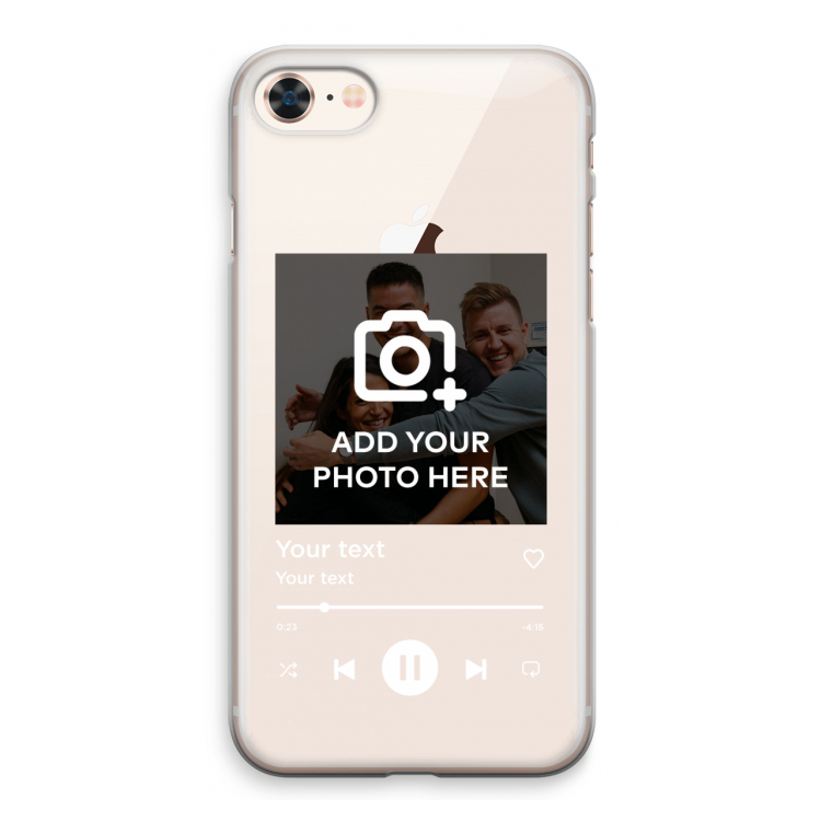 Music Player: iPhone 8 Transparant Hoesje