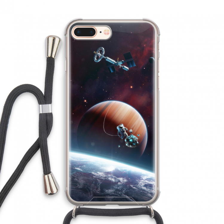 Examiner: iPhone 8 Plus Transparant Hoesje met koord