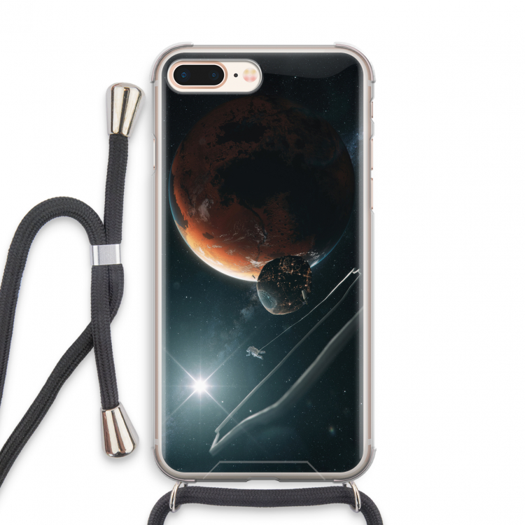 Mars Renaissance: iPhone 8 Plus Transparant Hoesje met koord