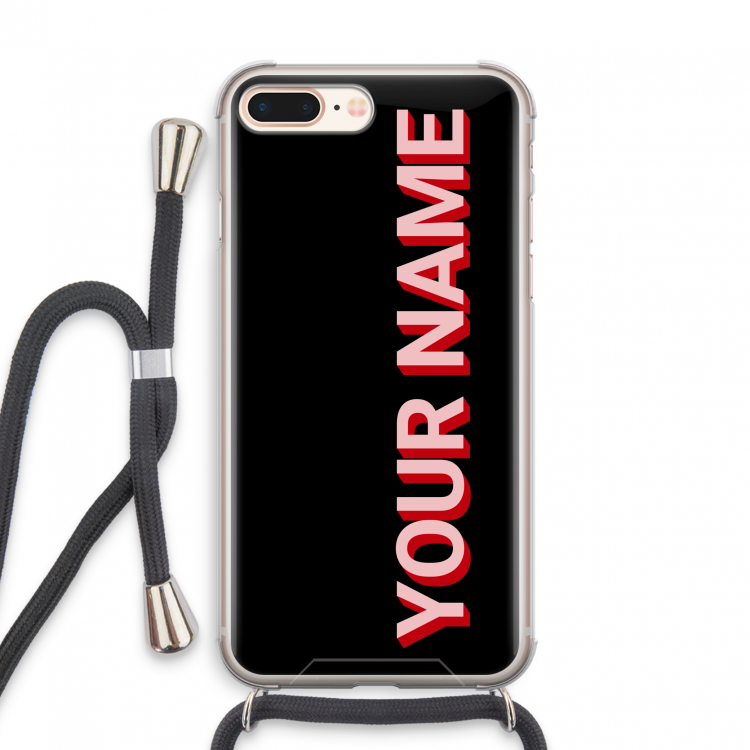 Namecase: iPhone 8 Plus Transparant Hoesje met koord