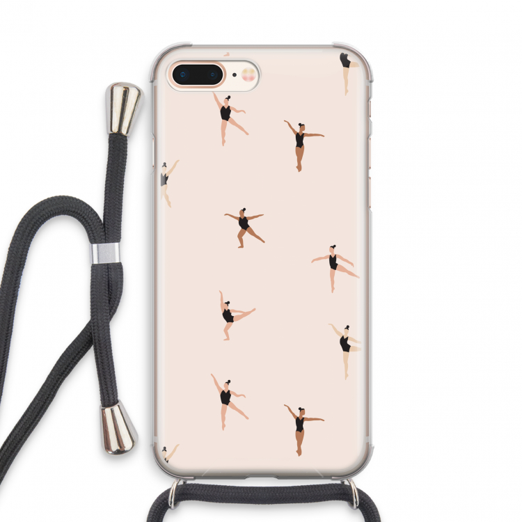 Dancing #1: iPhone 8 Plus Transparant Hoesje met koord