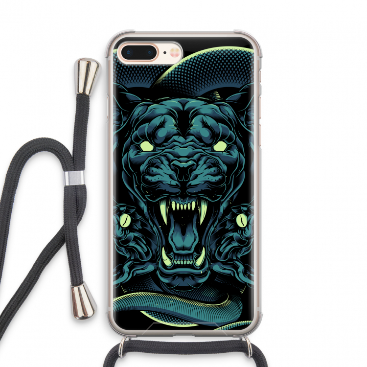Cougar and Vipers: iPhone 8 Plus Transparant Hoesje met koord