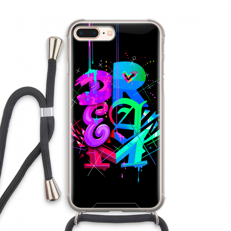 Dream: iPhone 8 Plus Transparant Hoesje met koord