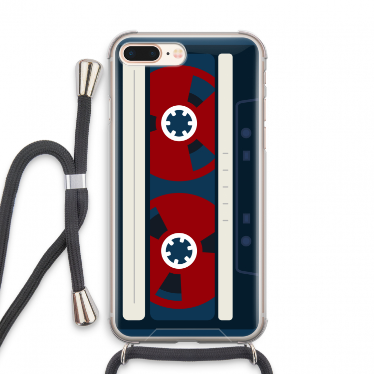 Here's your tape: iPhone 8 Plus Transparant Hoesje met koord