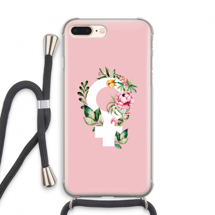 Venus: iPhone 8 Plus Transparant Hoesje met koord