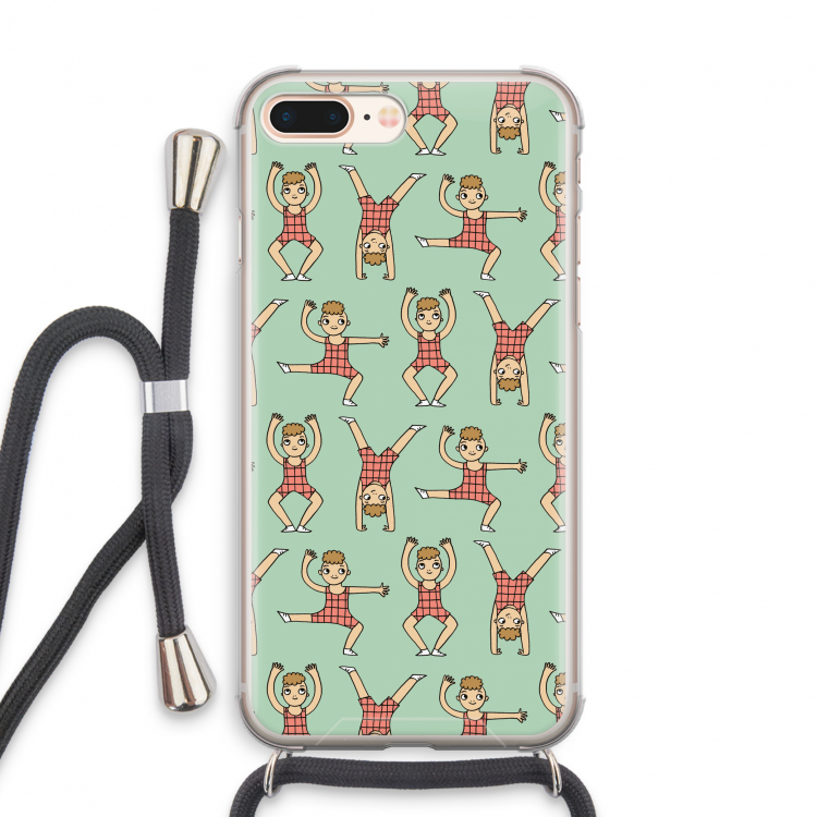 Gymboys: iPhone 8 Plus Transparant Hoesje met koord