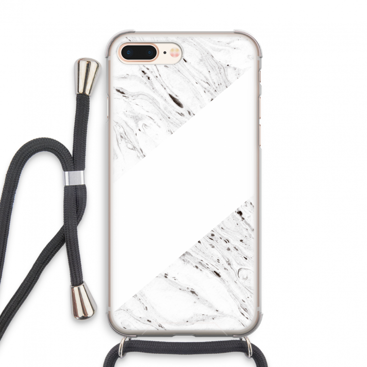 Biggest stripe: iPhone 8 Plus Transparant Hoesje met koord