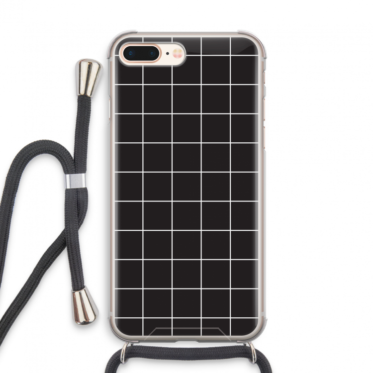 Rooster 2: iPhone 8 Plus Transparant Hoesje met koord