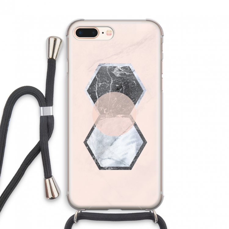 Creatieve toets: iPhone 8 Plus Transparant Hoesje met koord