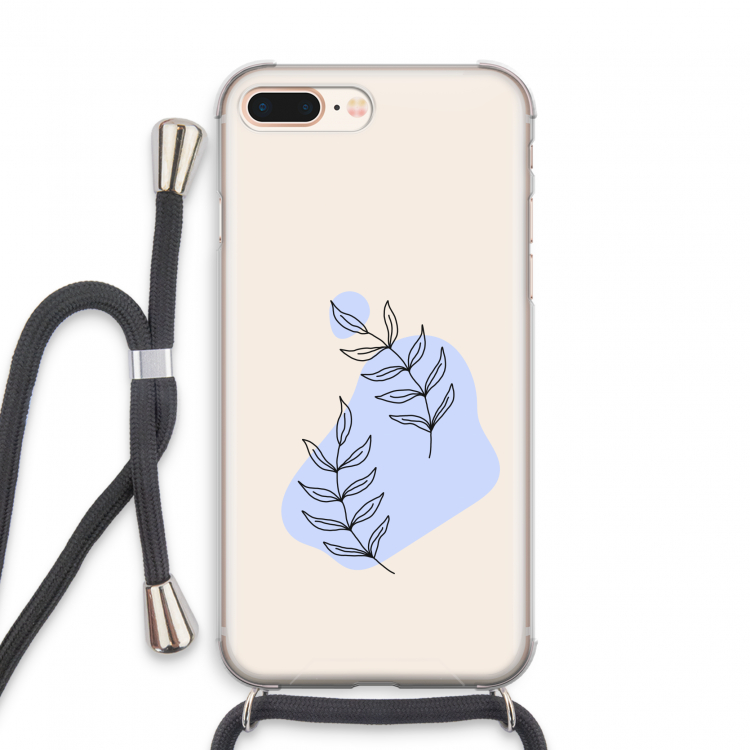 Leaf me if you can: iPhone 8 Plus Transparant Hoesje met koord
