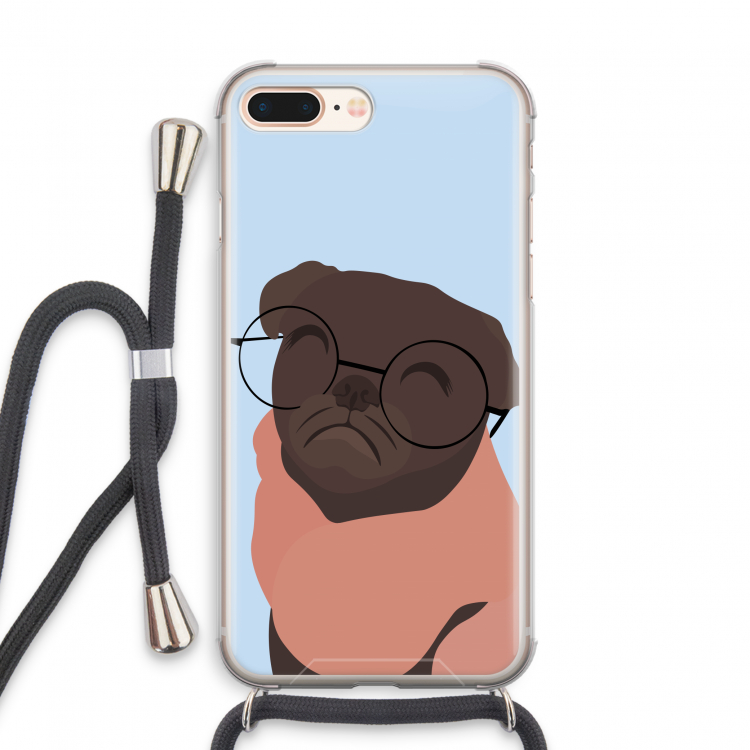 Ludo: iPhone 8 Plus Transparant Hoesje met koord