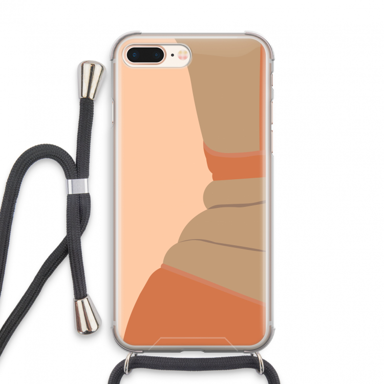 Bikini: iPhone 8 Plus Transparant Hoesje met koord