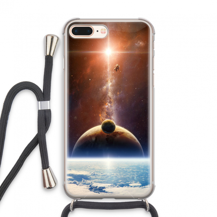 Omicron 2019: iPhone 8 Plus Transparant Hoesje met koord