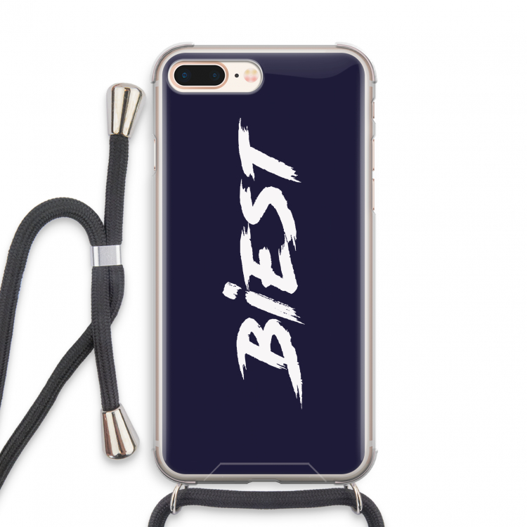 Biest: iPhone 8 Plus Transparant Hoesje met koord