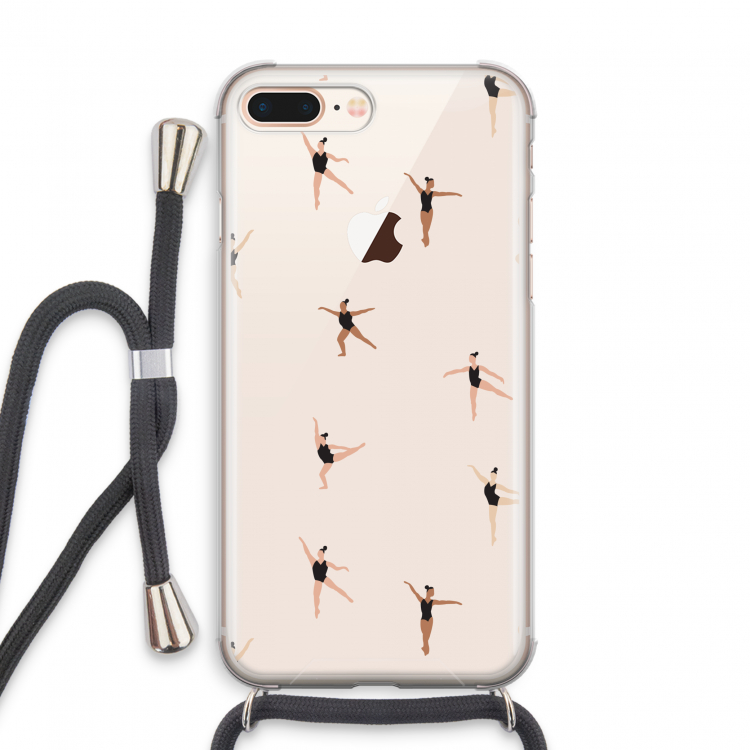 Dancing #1: iPhone 8 Plus Transparant Hoesje met koord
