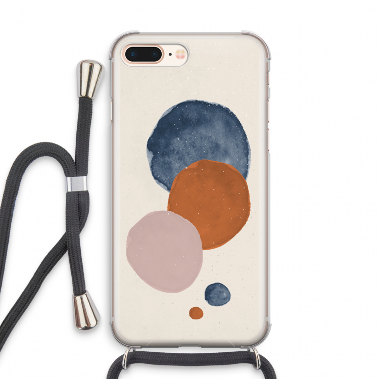 Geo #4: iPhone 8 Plus Transparant Hoesje met koord