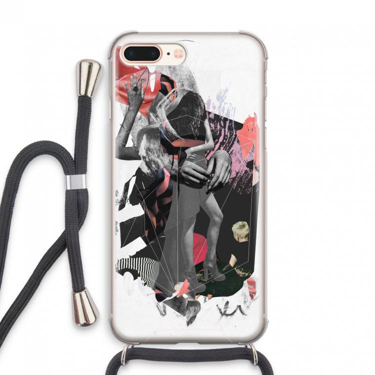 Dissimulation du réel: iPhone 8 Plus Transparant Hoesje met koord