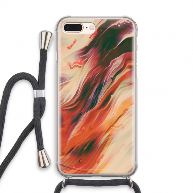 Forgotten Lands: iPhone 8 Plus Transparant Hoesje met koord