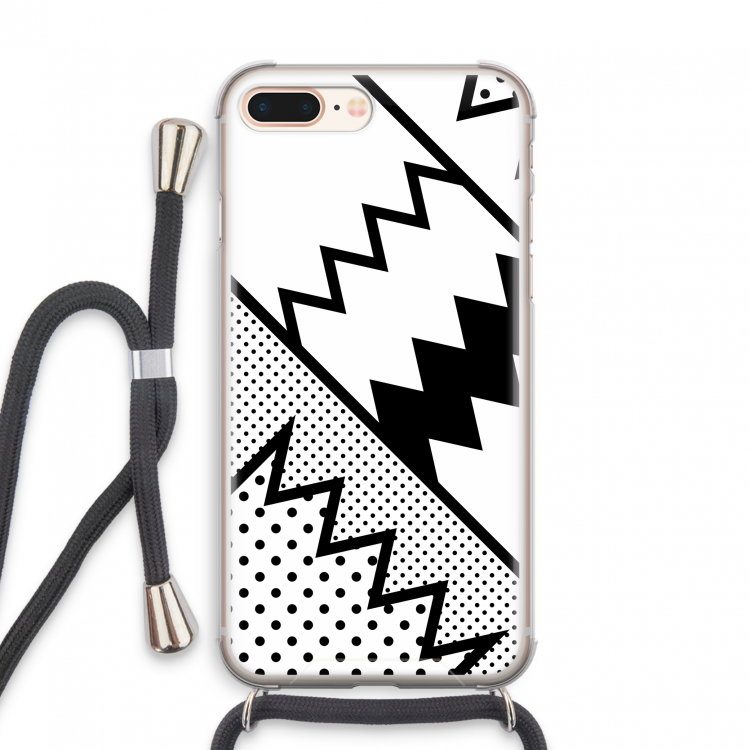 Pop Art #5: iPhone 8 Plus Transparant Hoesje met koord