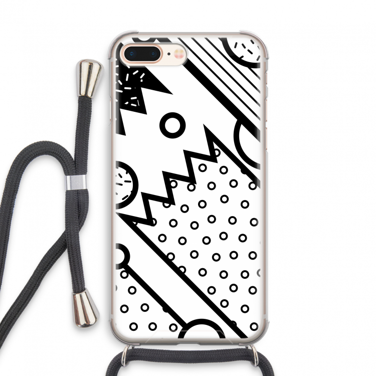 Pop Art #4: iPhone 8 Plus Transparant Hoesje met koord