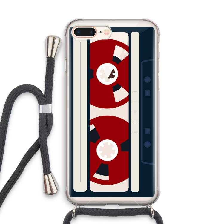 Here's your tape: iPhone 8 Plus Transparant Hoesje met koord