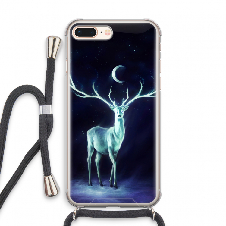 Nightbringer: iPhone 8 Plus Transparant Hoesje met koord