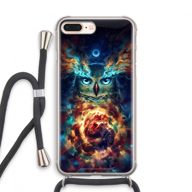 Aurowla: iPhone 8 Plus Transparant Hoesje met koord