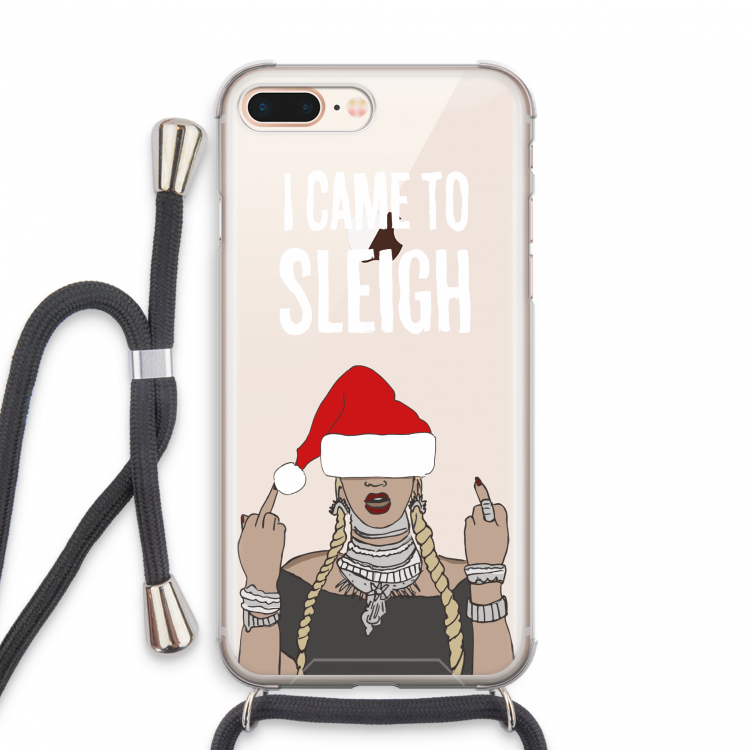 Came To Sleigh: iPhone 8 Plus Transparant Hoesje met koord