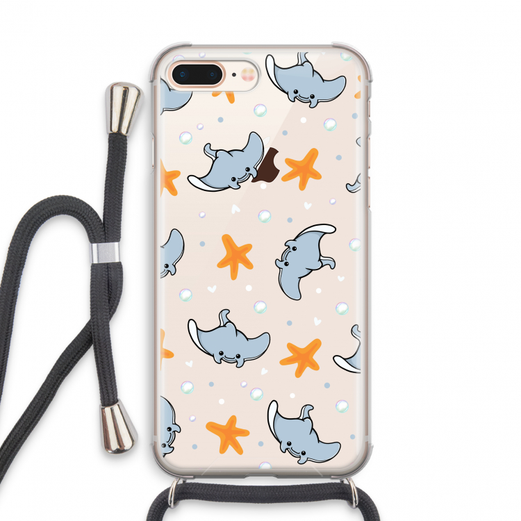 Manta: iPhone 8 Plus Transparant Hoesje met koord