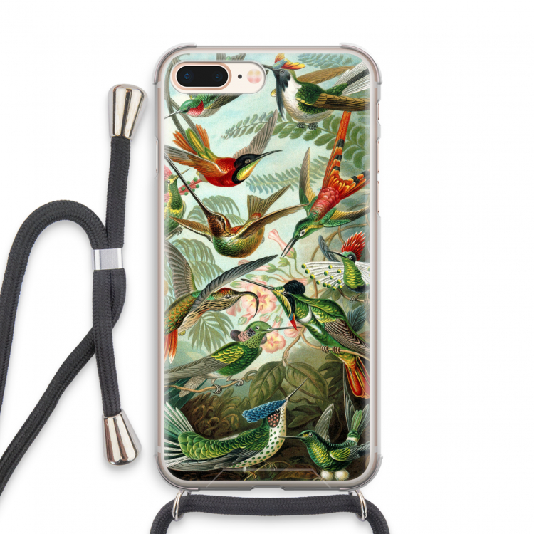 Haeckel Trochilidae: iPhone 8 Plus Transparant Hoesje met koord