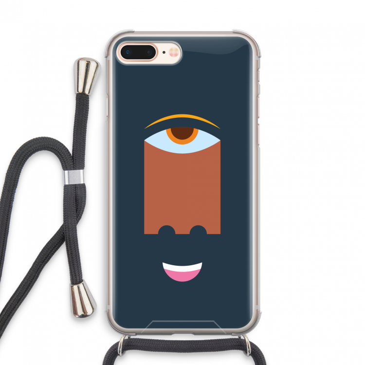 Mono M: iPhone 8 Plus Transparant Hoesje met koord