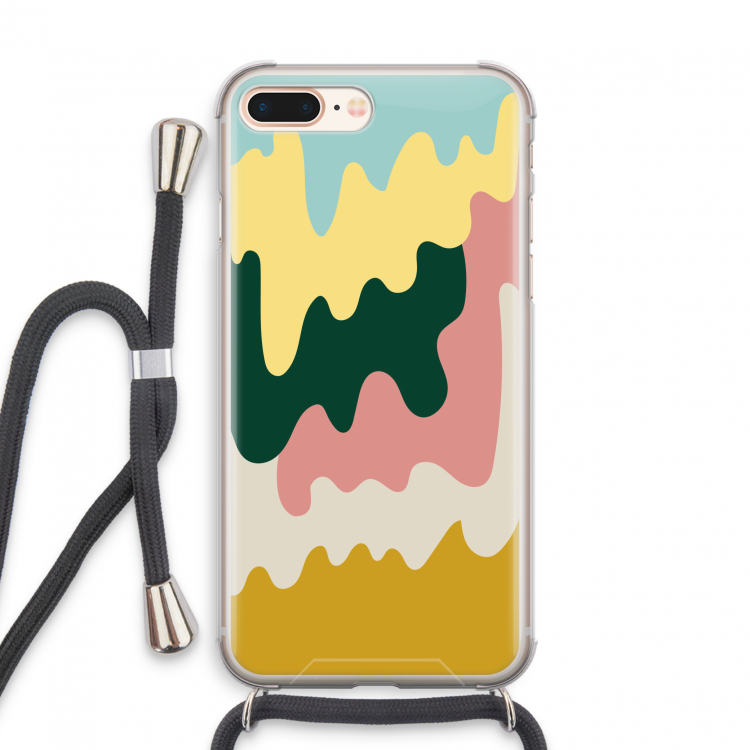 Baar B: iPhone 8 Plus Transparant Hoesje met koord