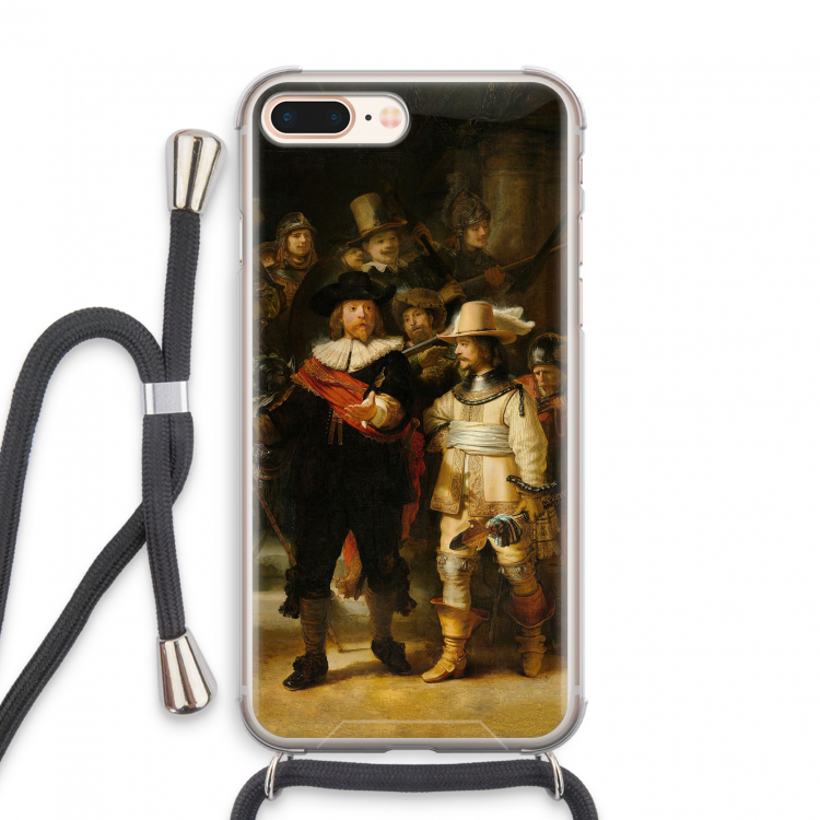 De Nachtwacht: iPhone 8 Plus Transparant Hoesje met koord